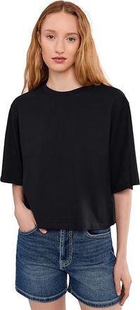 Sanctuary Belle T-Shirts Womens Clothing Black : LG (US 10-12), Cotton