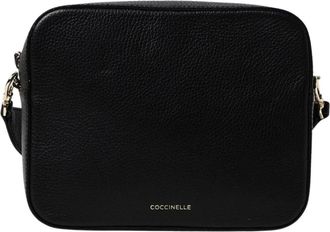 Coccinelle Tassen, Dames, Zwart, ONE Size, Leer, Leren Crossbody Cameratas