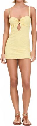 Devon Windsor Imani Dress In Lemon Drop