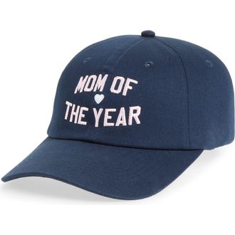 Favorite Daughter Mom of the Year Cotton Twill Baseball Cap in Navy at Nordstrom
