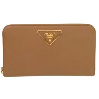 Prada Pre-owned Wallets, female, Brown, Size: ONE SIZE Pre-owned Long Wallet (bi-fold)