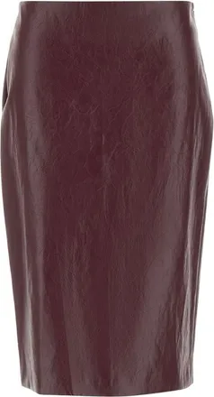Marella Rokken, Dames, Rood, S, Leer, Biada Rok