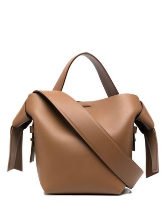 トートバッグ Acne Studios Curved Brown Handbag With Double Slider Zip Acne Studios Curved Brown Handbag With Double Slider Zip Bag