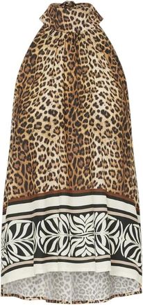 Liu Jo Top with animal-print - female - Liu Jo - Sleeveless Tops - Multicolor - XS - Tops