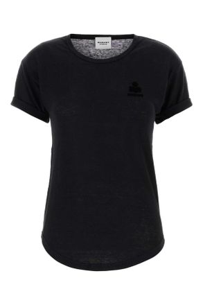 Isabel Marant Black Linen Koldia T Shirt