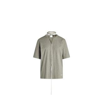 Circus Hotel T-Shirts, female, Gray, Size: L T-Shirt with Removable Jewelled Chain