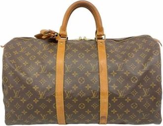 Louis Vuitton Vintage, unisex, Bruin, ONE Size, Pre-owned Weekendtas