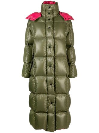 Moncler Cappotto Parnaiba con applicazione - Verde