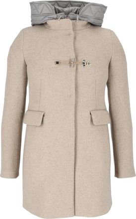 Fay Abrigo Cruzado DB Front Nylon - Jackets - Mujer - Beige - XS