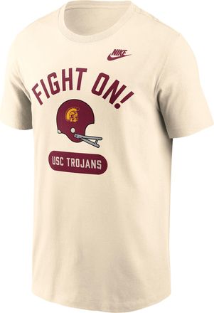 Nike USC Legacy Arch Helmet Nike Mens College T-Shirt in White | N19915ASCV-FMQ