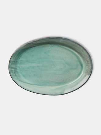 Mervyn Gers Ceramics Hand-Glazed Ceramic Large Oval Platter