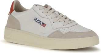 Autry Mens Medalist Low Sneakers White-Pumpkin White/pumpkin