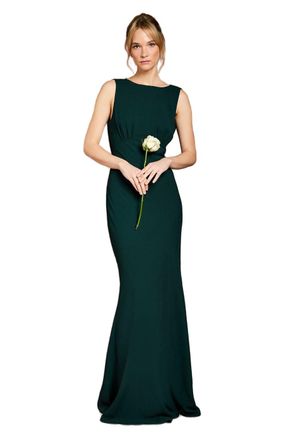 Coast Honoured Sleeveless Cowl Back Maxi Bridesmaid Dress, 14, Emerald