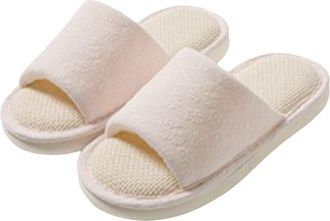 Generic Womens Wide Width Slippers - Soft Warm Cosy Indoor Bedroom Shoes, Comfortable Fuzzy House Footwear, Non Slip Winter Slippers for Home and Lounge Pink