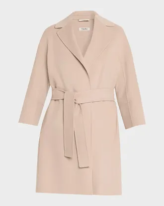 Max Mara Double-Faced Wool Wrap Coat