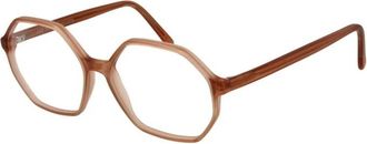 Andy Wolf Beige Vierkante Optische Frames - unisex - Brillen - Beige - ONE Size - Wol - Accessoires
