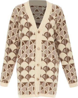 Nanushka Knit Intarsia Cardigan
