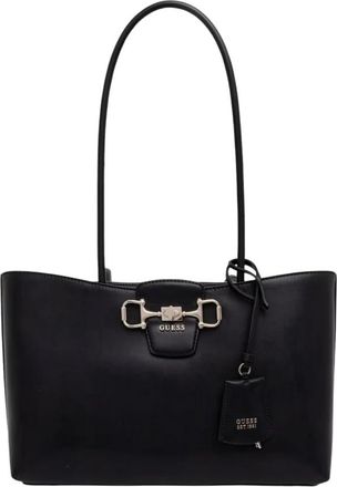 Guess Sac &eacute;paule cuir PU - Dames - Schoudertassen - Zwart - ONE Size - Leer - Tassen