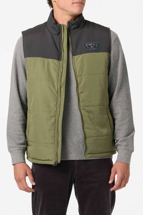 O'Neill Vista Quilted Vest Jacket In Clover