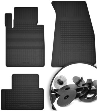 OEM Alfombrillas De Goma + Topes Para: Mazda 2 Iii Hatchback (2014-2019)