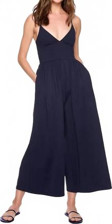 Susana Monaco Slip Top Jumpsuit In Midnight