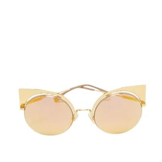 Fendi Pre-owned Accessories, female, Yellow, Size: ONE SIZE Pre-owned Glass Sunglasses