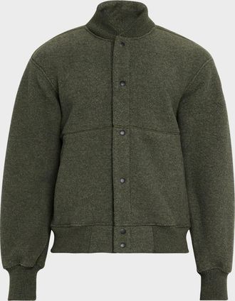 Canada Goose Men & apos;s Hudson Fleece Snap-Front Bomber Jacket
