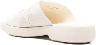 Chlo&eacute; Woody Slides - Off White