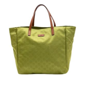 Gucci Pre-owned Tote Bags, female, Green, Size: ONE SIZE Pre-owned Nylon Tote