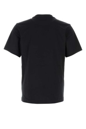 Burberry Mens Black Cotton T-Shirt Exterior Exterior: T-shirts And Polos