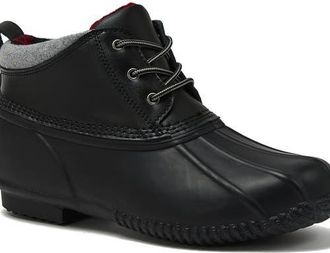 Lands End Waterproof Ankle Duck Boots in Black at Nordstrom, Size 14