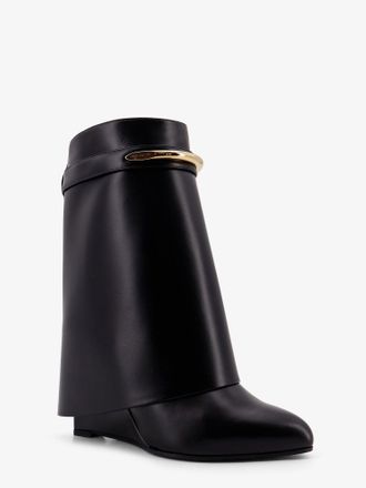 Givenchy Womens Boots Shark Leather Black
