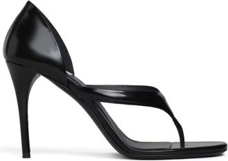 Alaia Black Leather Heels