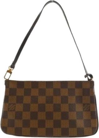 Louis Vuitton Pre-owned Shoulder Bags, female, Brown, Size: ONE SIZE Pre-owned Pouch