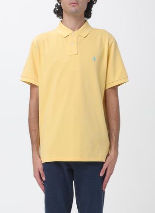 Polo Ralph Lauren Polo a maniche corte in cotone con logo a contrasto ricamato