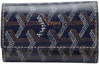 Goyard Pre-owned Accessories, female, Multicolor, Size: ONE SIZE Pre-owned Herringbone PVC 6 Key Case