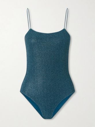 Os&eacute;ree Costume Da Bagno Metallizzato Lumi&egrave;re - Blu