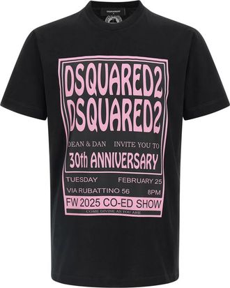 Dsquared2 Heren, Tops, Zwart, Maat: XL Katoen