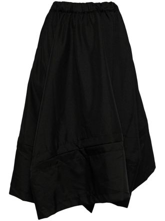 Comme Des Gar&ccedil;ons Gonna doppiopetto asimmetrica - Nero