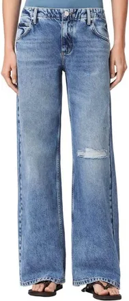 AllSaints Tia Distressed Jeans in Destroy Indigo at Nordstrom, Size 25