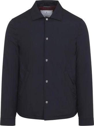 Brunello Cucinelli Jassen, Heren, Blauw, L, Light Jassen