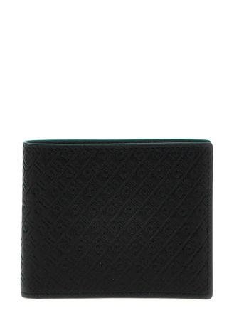 Ferragamo Black All Over Logo Wallet