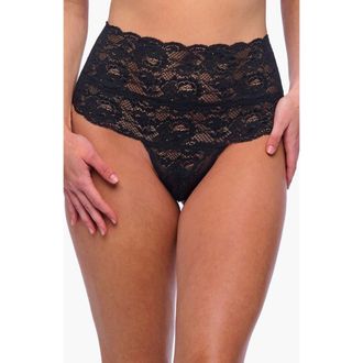 Cosabella Nsn High Waisted Thong in Black at Nordstrom, Size Medium