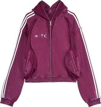 adidas x THUG CLUB TEAMGEIST Hooded Jacket Maroon KC2210