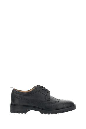 Thom Browne Pebble-Grain Leather Longwing Brogues with Wingtip Detailing