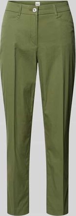 Brax Brax Regular Fit Hose aus Baumwoll-Mix Modell MARA S in Oliv, Gr&ouml;&szlig;e 32