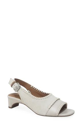 Gentle Souls Samarra Slingback Sandal in Stone Suede at Nordstrom, Size 6.5