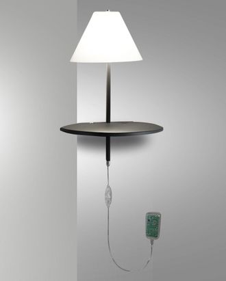 Fabas Luce Lampada Da Parete Goodnight In Metallo E Vetro Soffiato, Colore Antracite, 8w Led 3000k, Classe Di Isolamento 2, Regolazione A Pulsante