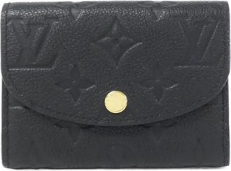 Louis Vuitton Black Leather Coin Purse/Coin Case (Pre-Owned)
