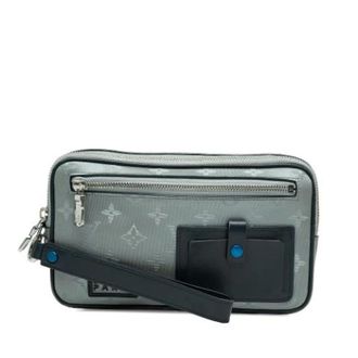 Louis Vuitton Pre-owned Satellite Alpha Clutch - Dames - Pre-owned - Grijs - Maat: ONE Size Leer